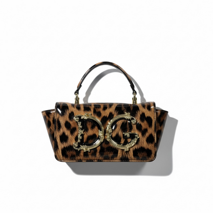 Dolce & Gabbana Leopard Print Baroque Logo Bag – Wild Luxury Statement 🐆✨
