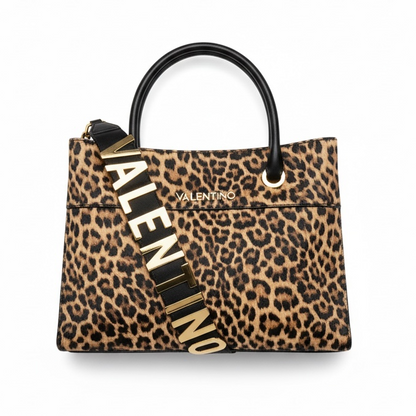 ✨ Valentino Leopard Print Tote – Bold Signature Strap Edition ✨