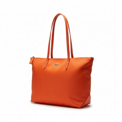 🧡 Lacoste Large Classic Tote — Hermes Orange Edition 🧡