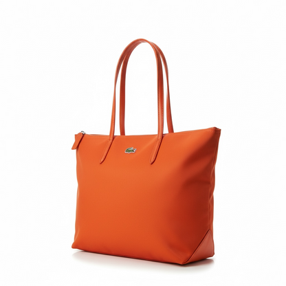 🧡 Lacoste Large Classic Tote — Hermes Orange Edition 🧡