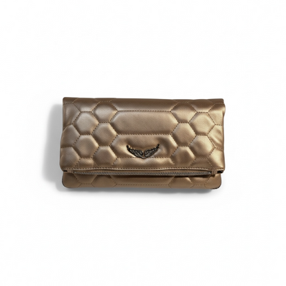 ✨ ZADIG & VOLTAIRE Gold Quilted Wing Bag ✨