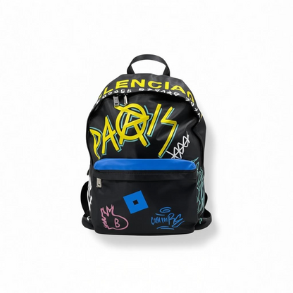 Balenciaga Graffiti Paris Multicolor Backpack