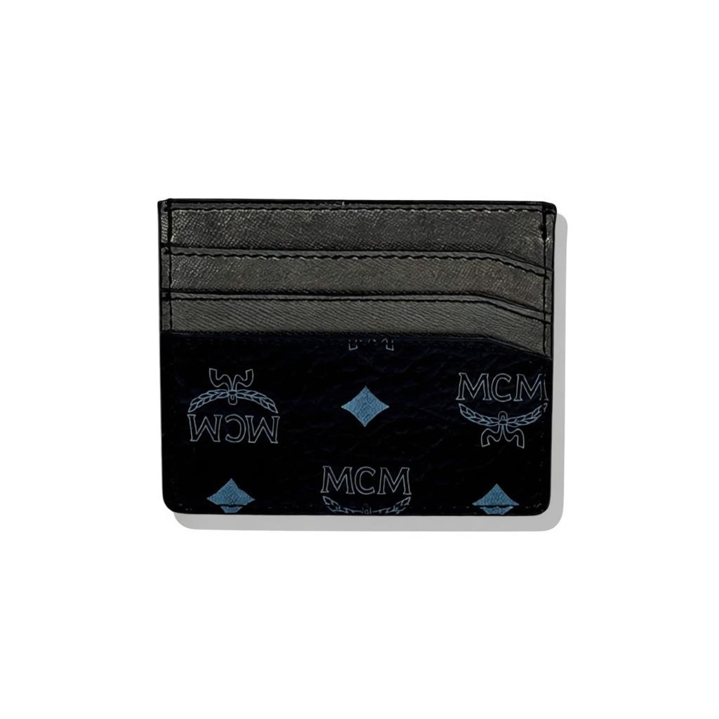🖤 MCM Black Visetos Card Holder – Iconic Luxury Meets Everyday Utility