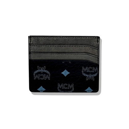 🖤 MCM Black Visetos Card Holder – Iconic Luxury Meets Everyday Utility