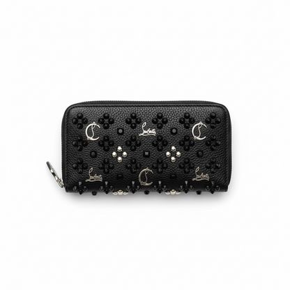 🖤 Christian Louboutin Black Studded Wallet – Glamorous Edge, Timeless Sophistication 💎