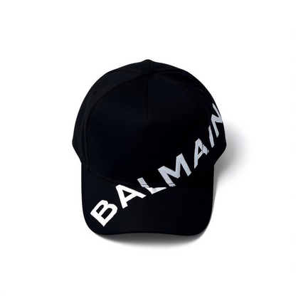 Balmain Luxury Embroidered Cap – Black & White Edition 🧢🖤 (Premium Unisex Style)