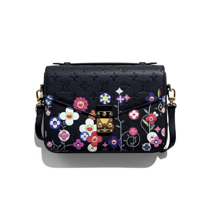 Louis Vuitton Black Floral Crossbody – Limited Edition Art Series