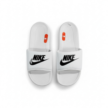 Nike White Slides – Minimalist Comfort with Iconic Style
