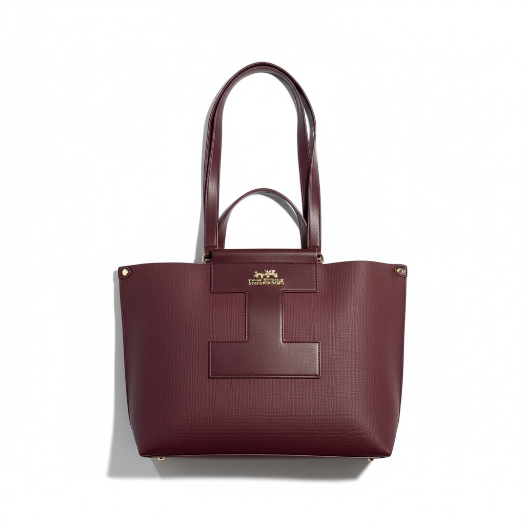 👜 Hermès-Inspired Tote Set — Burgundy Elegance Edition 🍷