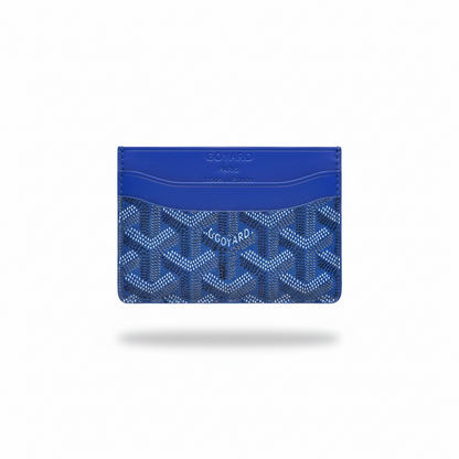 Goyard Blue Monogram Card Holder 💙✨ | Premium Slim Wallet | Unisex Designer Essential