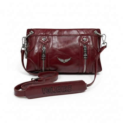 🔥 Zadig & Voltaire Rock Crossbody – Burgundy Edition 🎸❤️