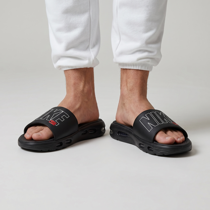 Nike Air Cushion Slides ⚫🔥 | Bold Comfort Performance Edition 👟💨