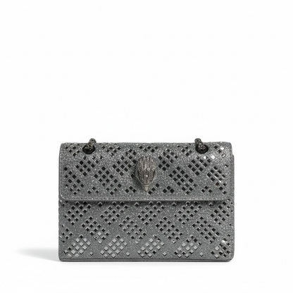 Silver Diamond Mesh Luxury Handbag ✨ | Crystal Evening Shoulder Bag for Elegant Occasions soirée
