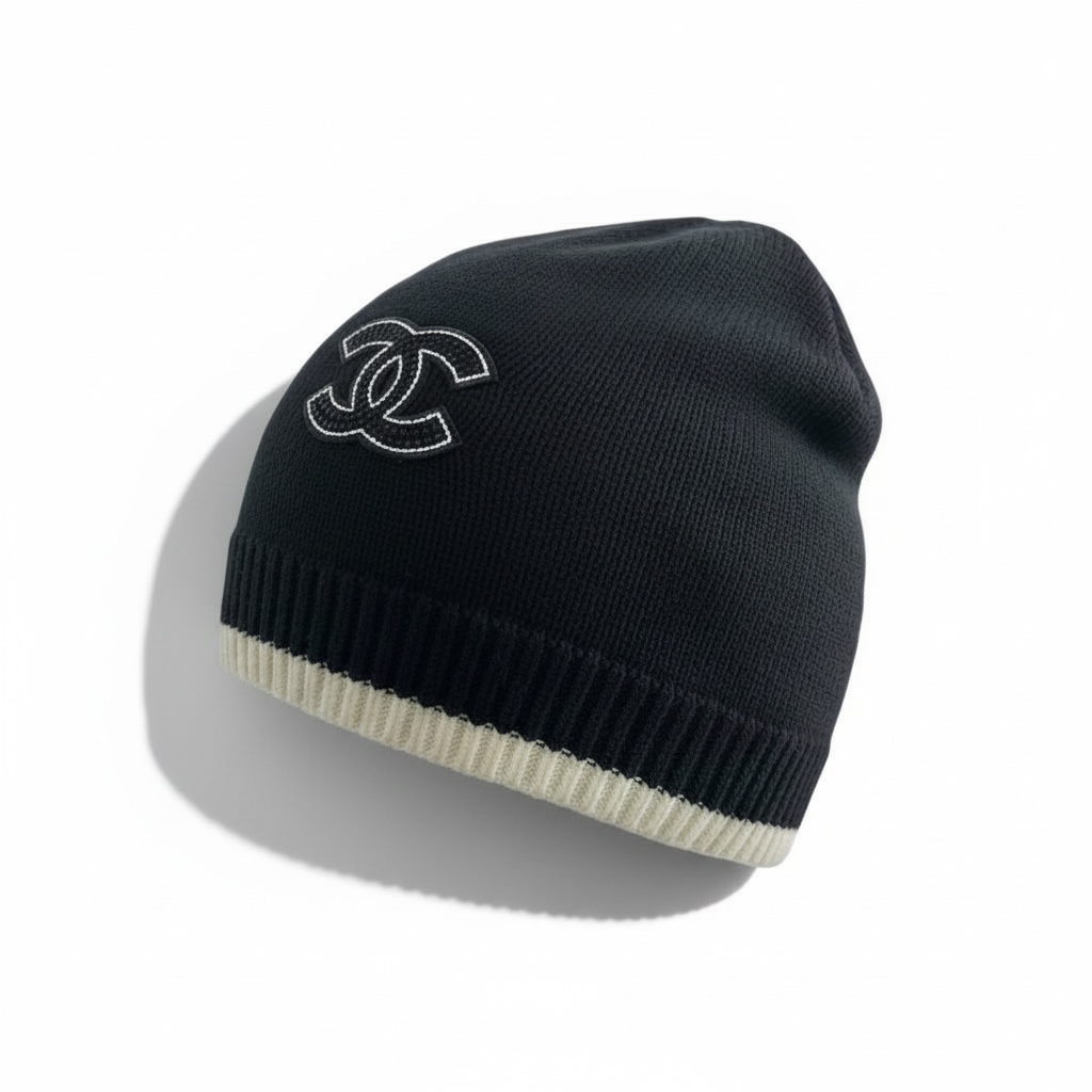 Chanel Classic Knit Beanie – Luxury Winter Hat ❄️🖤