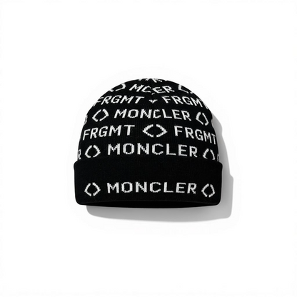 🖤 Moncler x FRGMT All-Over Logo Beanie – Limited Edition Luxury Winter Hat ❄️🔥