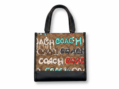 Coach Graffiti Signature Canvas Tote – Limited Edition Street Art Vibe