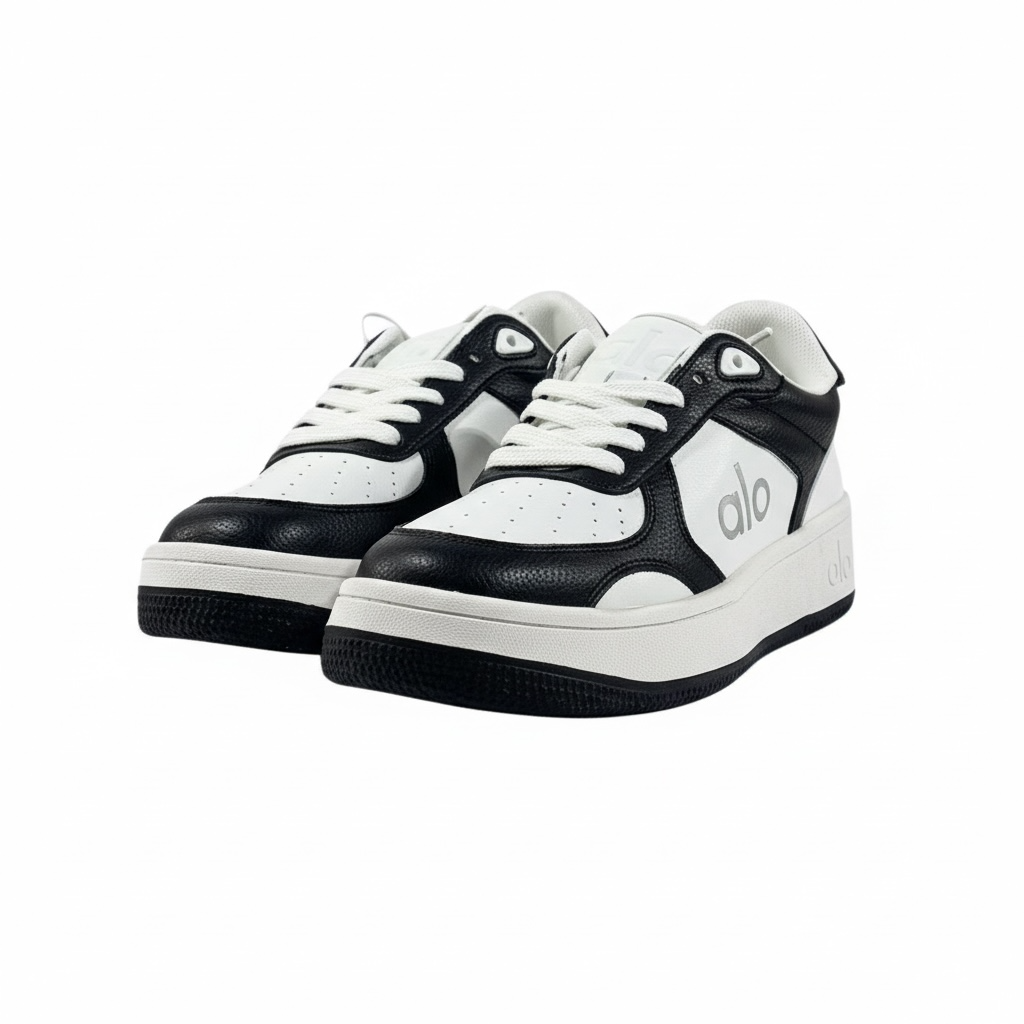 Alo Black & White Sneakers – Bold Contrast, Everyday Comfort