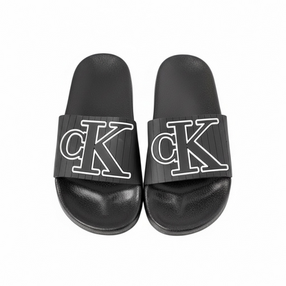 Calvin Klein Black Slides – Classic CK Logo for Men