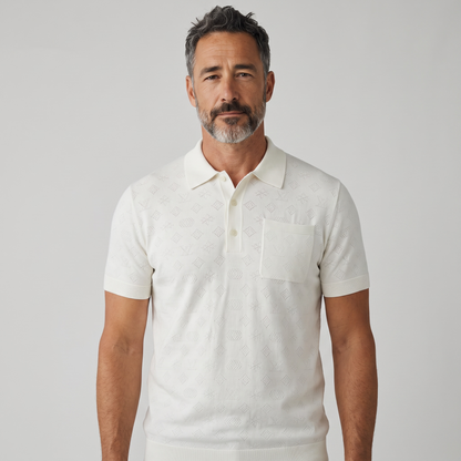 Louis Vuitton Monogram Knit Shirt – Elegant Texture, Timeless Style