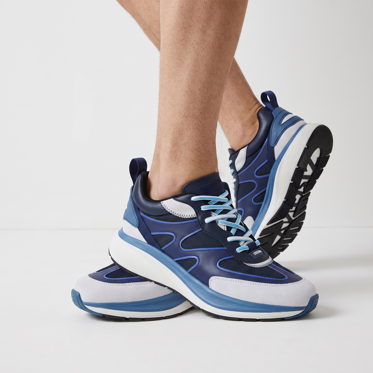 Zegna Active Sneakers — Blue