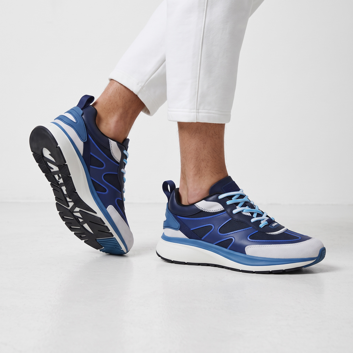 Zegna Active Sneakers — Blue