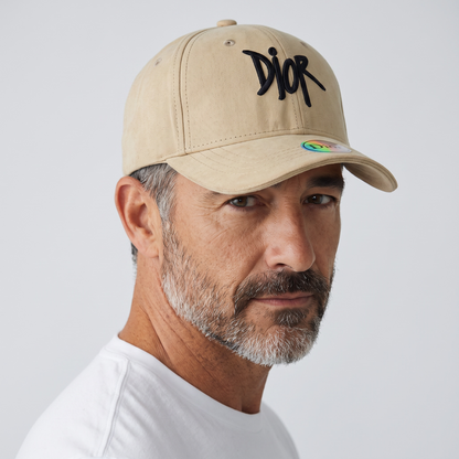 🧢 DIOR Signature Beige Suede Baseball Cap 🤎✨
