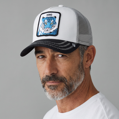 🐯👑 Goorin Bros King Tiger Trucker Cap 🧢🔥