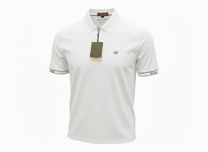 Loro Piana White Half-Zip Polo Shirt 🤍✨ Premium Luxury Fit