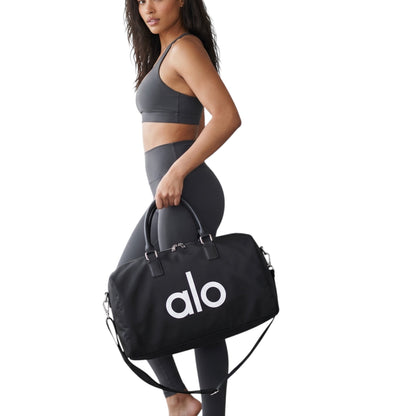 ALO Black Travel Duffel Bag 🖤✈️ | Minimal Sport Luxury