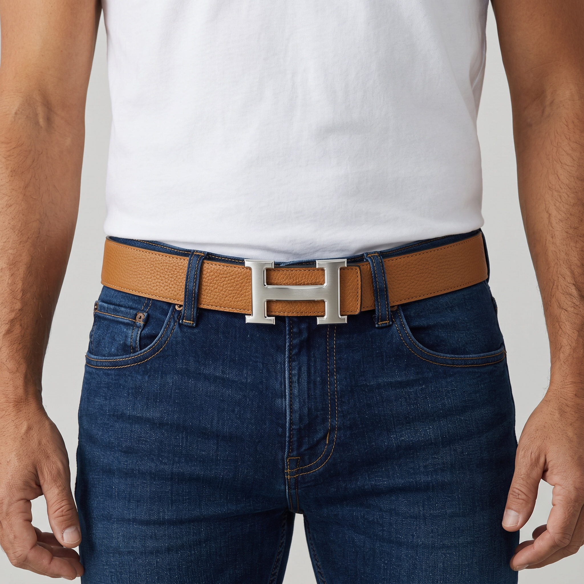 Hermès Inspired Brown H Buckle Belt  🤎✨ Luxury Reversible Designer Style Belt