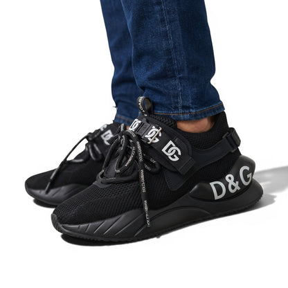 Dolce & Gabbana Black Logo Sneakers 🖤🔥 | Luxury Streetwear Statement 👟✨