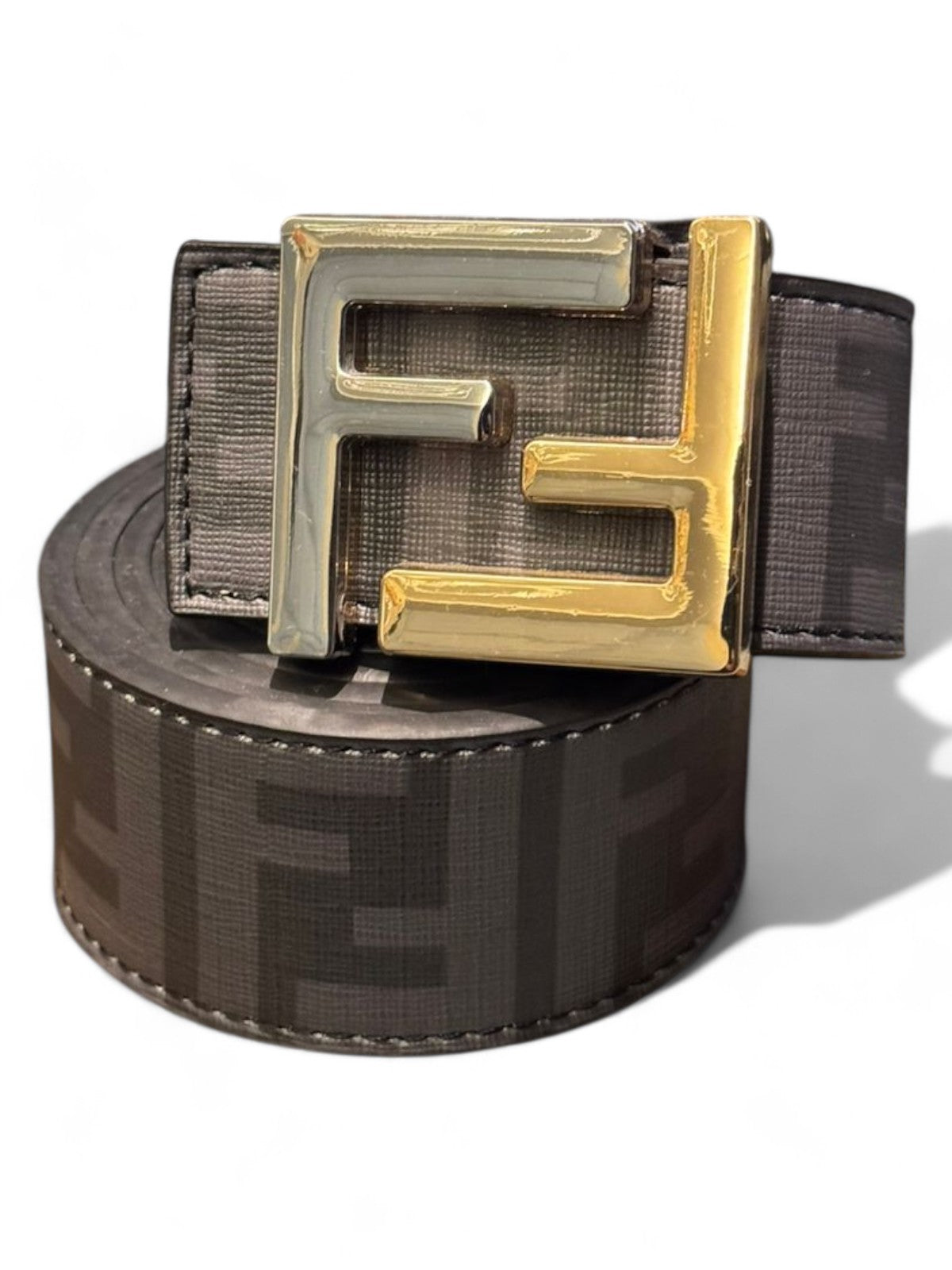 Fendi Dual-Tone FF Buckle Belt