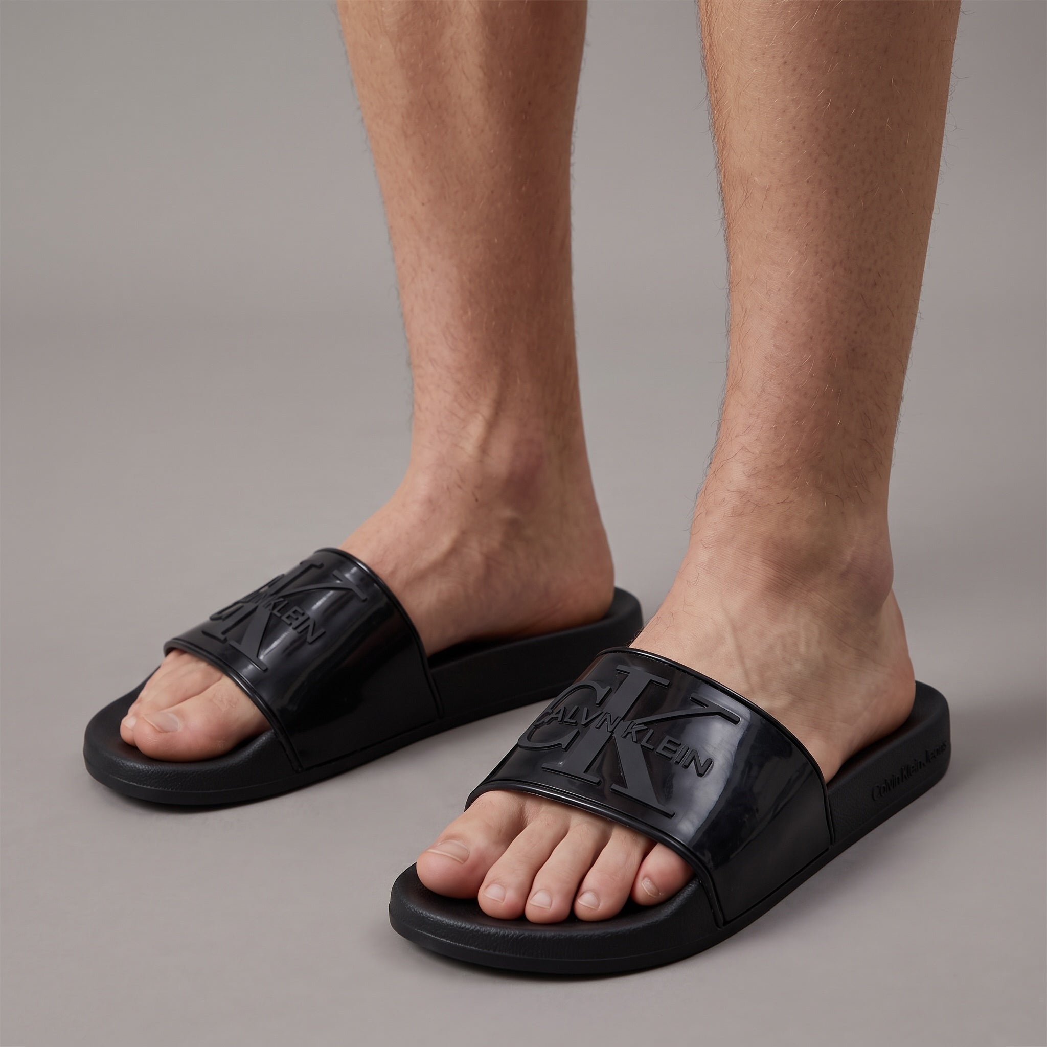 Calvin Klein Slides – Black Logo Pool Slides 🖤