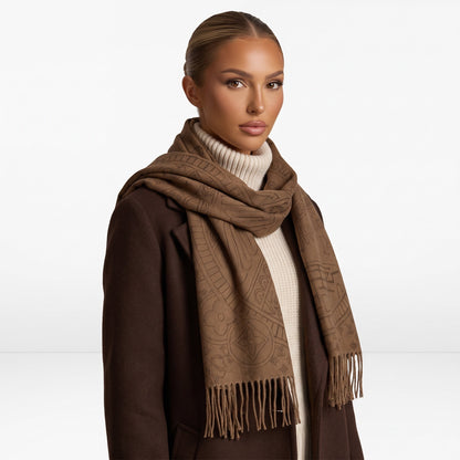 Louis Vuitton Monogram Shawl Scarf — Brown