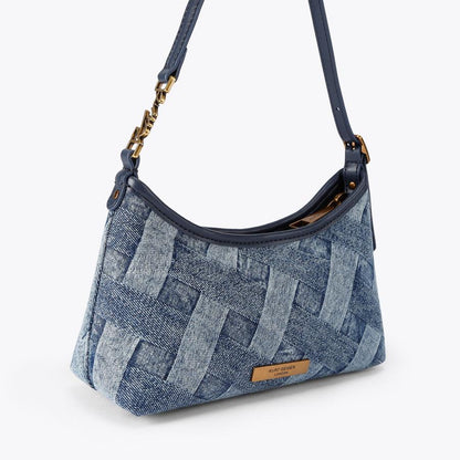 Kurt Geiger Shoulder Bag – Denim Weave 🟦👜