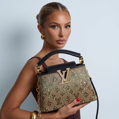 Louis Vuitton Top Handle mini – Brown Crystal Monogram ✨