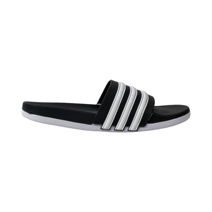 🩴 Adidas Adilette Classic Slides – Black & White Triple Stripe Edition 🖤🤍✨