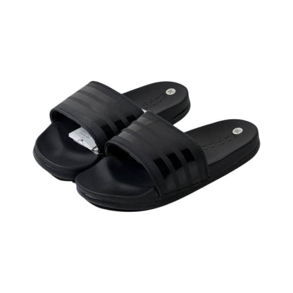 🖤 Adidas Adilette Mono Slides – Triple Black Edition ⚫✨