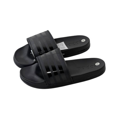 🖤 Adidas Adilette Mono Slides – Triple Black Edition ⚫✨