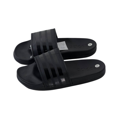 🖤 Adidas Adilette Mono Slides – Triple Black Edition ⚫✨