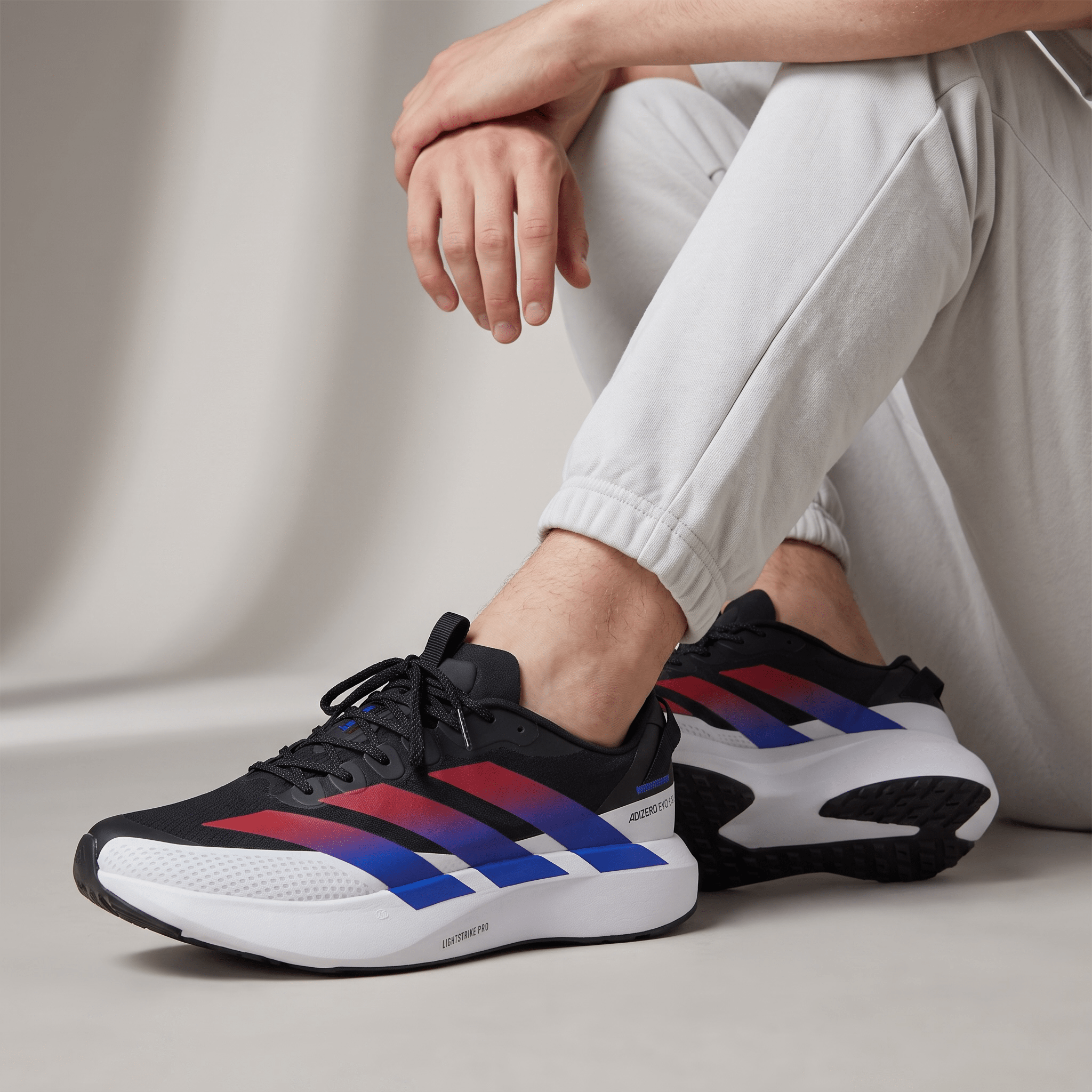 Adidas Adizero Adios Pro – Black / Red / Blue