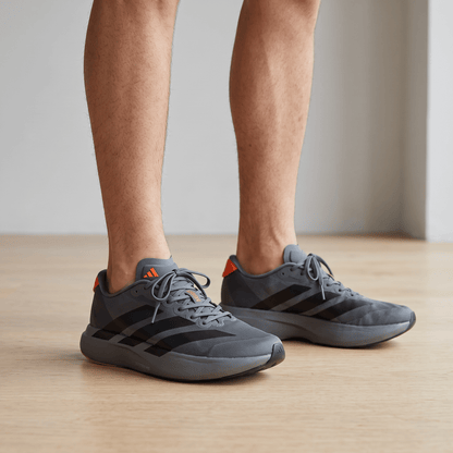 Adidas Adizero Running Shoes – Grey / Black / Orange