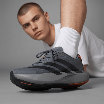 Adidas Adizero Running Shoes – Grey / Black / Orange