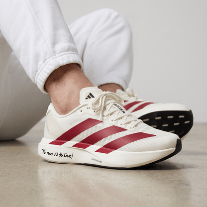 Adidas Adizero Running Shoes – White / Red