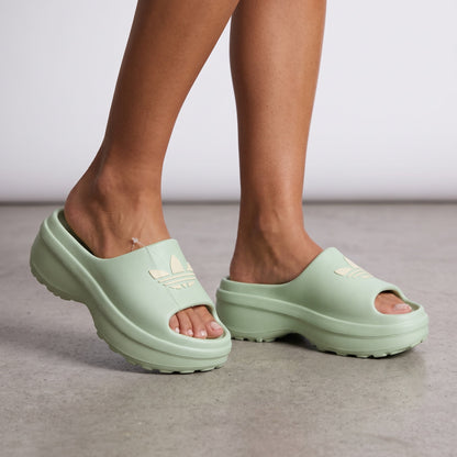 adidas Chunky Platform Slide – Mint Green 🌿