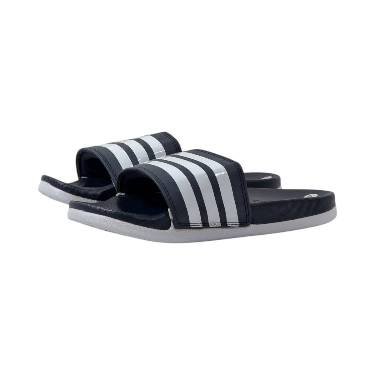 🖤 Adidas Classic 3-Stripes Comfort Slides ⚪✨
