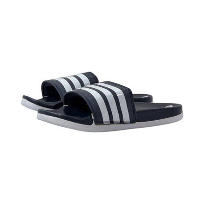 🖤 Adidas Classic 3-Stripes Comfort Slides ⚪✨