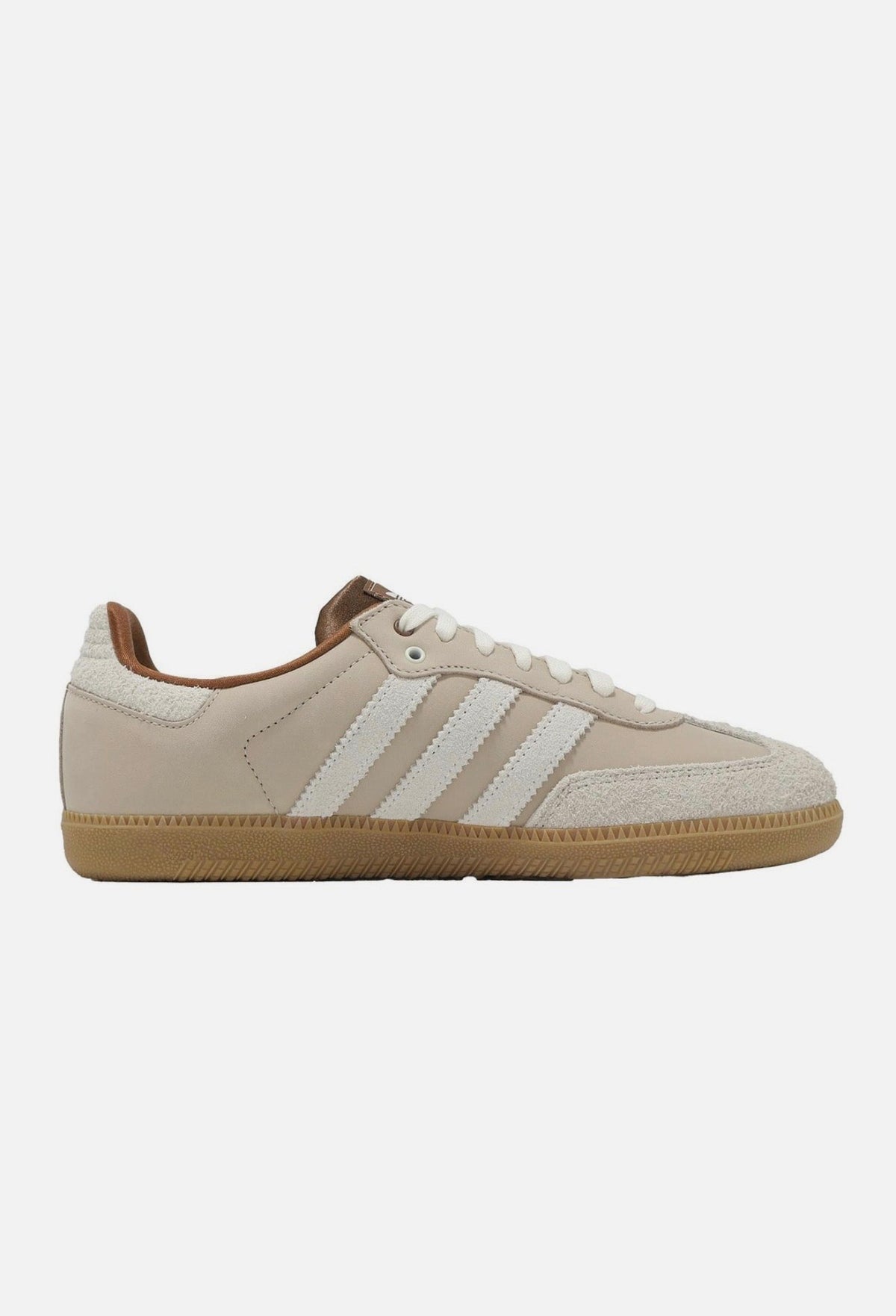 Adidas Samba Classic Gum Casual Sneaker — Chalk & Beige