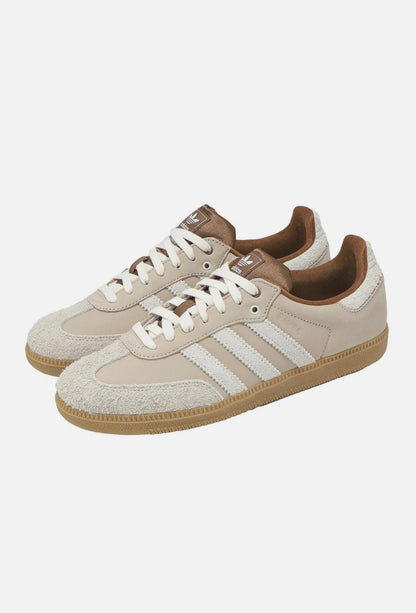 Adidas Samba Classic Gum Casual Sneaker — Chalk & Beige