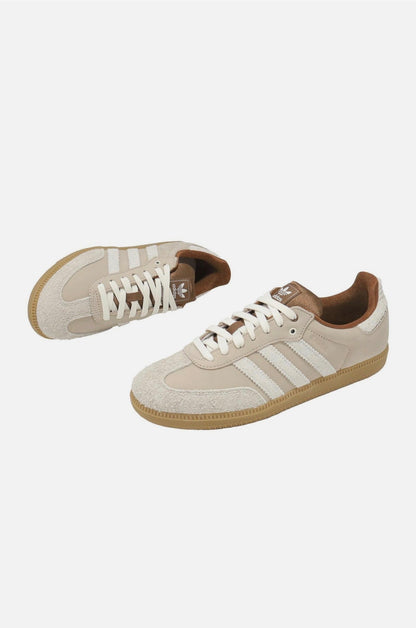 Adidas Samba Classic Gum Casual Sneaker — Chalk & Beige